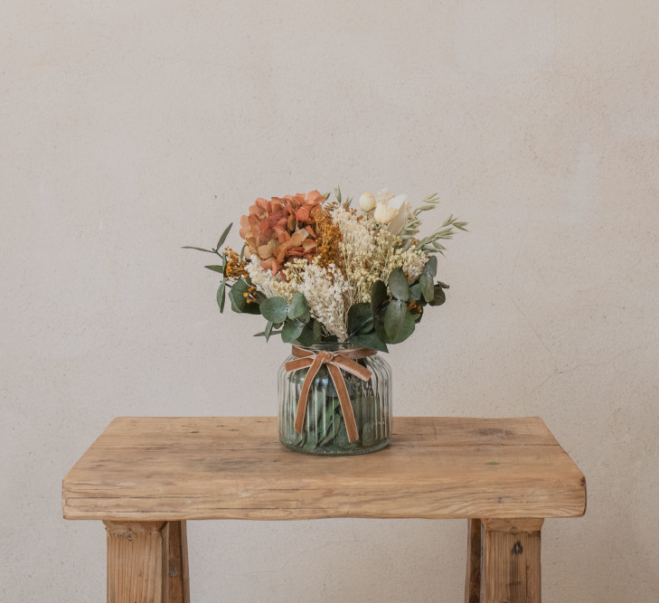 Jarrón con flores preservadas colección Julieta Bebé