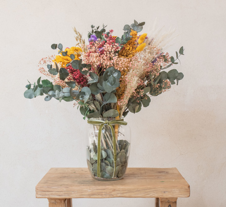 Jarrón con flores preservadas Matilda Camomile Bouquet