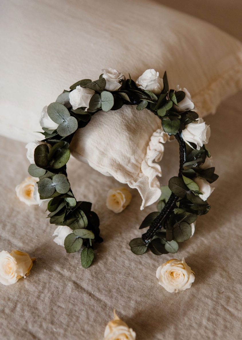 Diadema flores preservadas niña - Rosas - Camomile Bouquet (4)-min