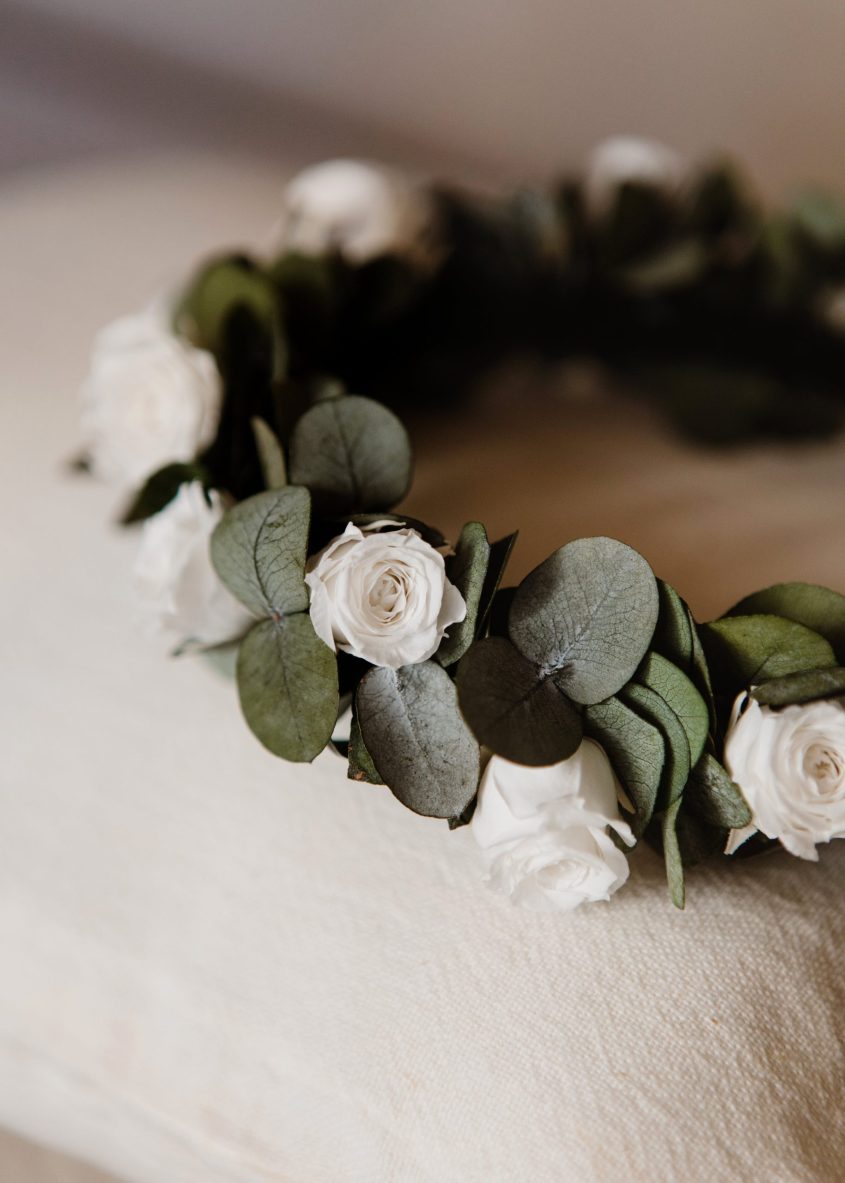 Diadema flores preservadas niña - Rosas - Camomile Bouquet (5)-min