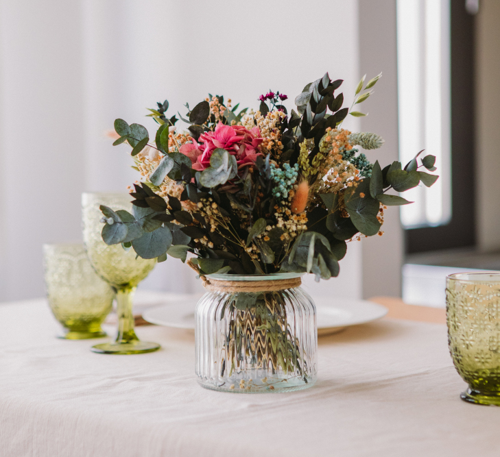 Jarrón con flores preservadas Bebé Chloé - Camomile Bouquet
